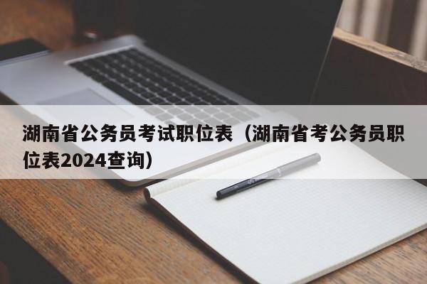 湖南省公务员考试职位表（湖南省考公务员职位表2024查询）